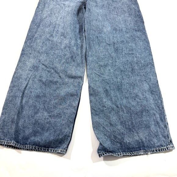 Gap Denim Baggy Jeans Womens Size 30 10 Long Dark Wash - Picture 3 of 10